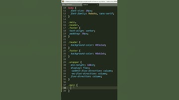 Как прижать футер к низу страницы HTML CSS FLEX | Web Developer Master