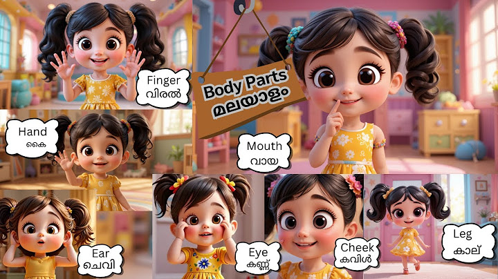 ശരീര ഭാഗങ്ങൾ മലയാളത്തിൽ |learn body parts in Malayalam#malayalameducation #malayalamkids #bodyparts