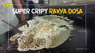Super Crispy Ravva Dosa Of Vijayawada Street Food | Indian Street Food | Indian Breakfast | TripFeed