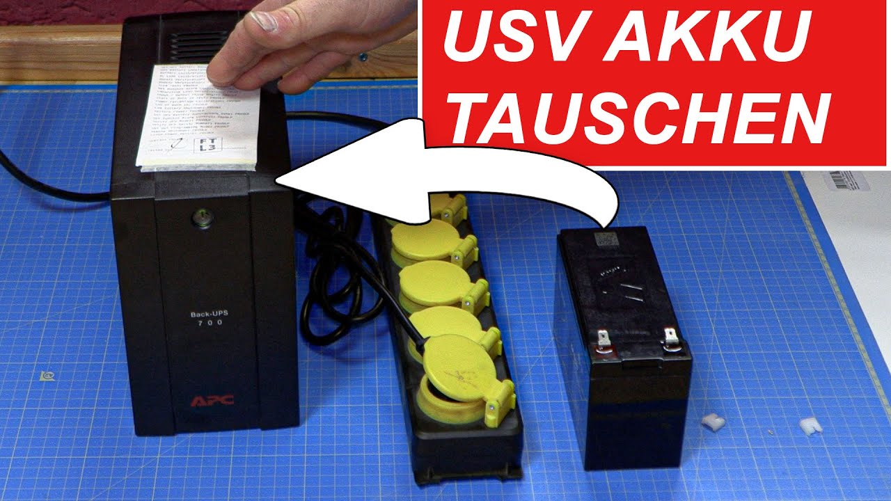 USV AKKU wechseln Intervall - Wie man den Batteriewechsel an einer USV  vornimmt. 