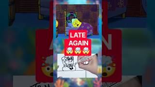 SpongeBob Is LATE for Work! ๐ Mr. Krabs Is NOT Happy! ๐ฑ #SpongeBob #shorts #trendingshorts