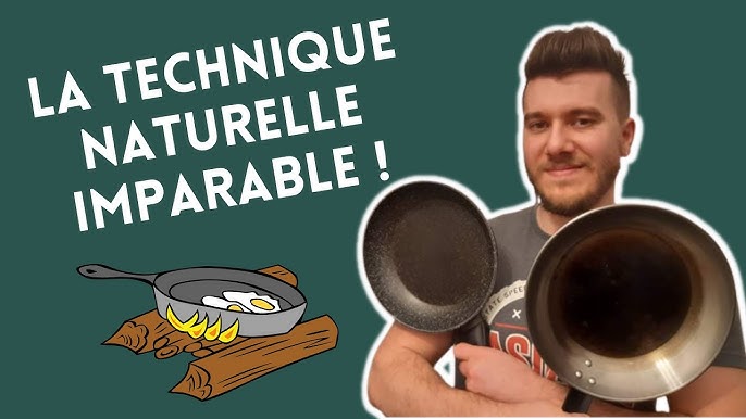 Comment faire mes crêpes, dans une poêle en acier sans revêtement