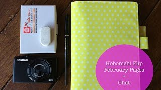 Hobonichi Flip February Pages + chat