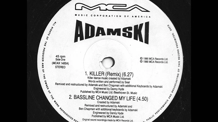 Adamski featuring Seal - Killer (Remix) (12" Vinyl)