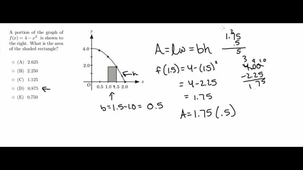 MDTP Calculus Readiness Test Solution to Question 20 YouTube