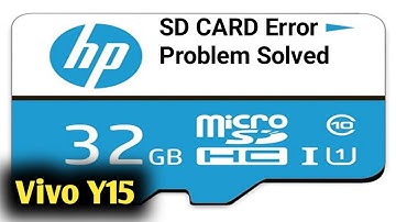 Vivo Y15 Sd Card Error Problem Solved