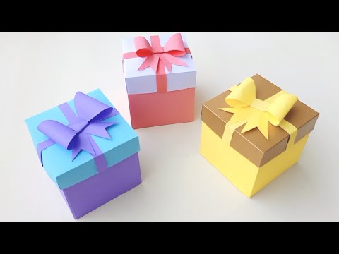 DIY Gift Box / How to make Gift Box ? Easy Paper Crafts