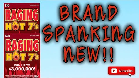 🚨NEW TICKET RELEASE🚨 | $30 Raging Hot 7's $3,000,000 Top Prize | NJ Lottery