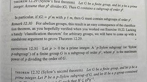 Sylow Theorems in Abstract Algebra books