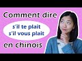 Cours de chinois  comment dire  sil te plait  et  sil vous plait  de manire authentique