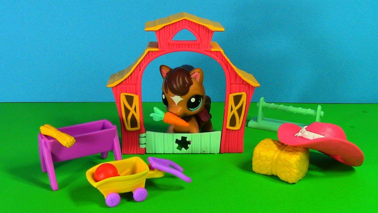 littlest pet shop horse set