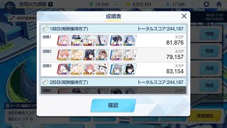 【ブルアカ】合同火力演習射撃演習244,187 140枚水着ミカ無し