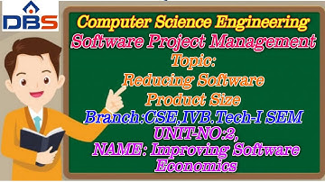 Reducing Software Product Size | Computer Science Engineering | Online Education | DBS Talks