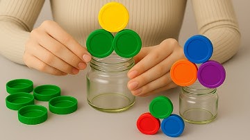 Gooi geen flessendoppen en glazen flessen weg! Kijk wat ik gemaakt heb! DIY-recyclingidee