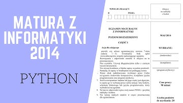 Matura z informatyki, 2014 [Python]