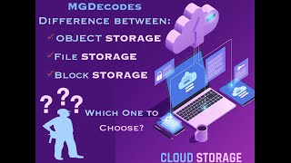 difference between file storage, object storage & block storage