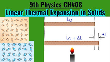 9th Class Physics, Linear Thermal Expansion in Solids - Physics Ch 8- Thermal Properties of Matter
