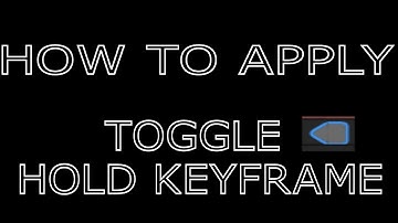 Toggle hold Keyframe usage in this video on after effect software