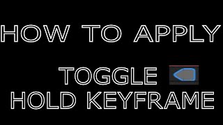 Toggle hold Keyframe usage in this video on after effect software