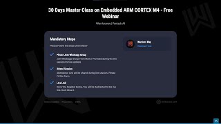 Day 2 - Master Class on Embedded ARM CORTEX M4 - Pantech.AI
