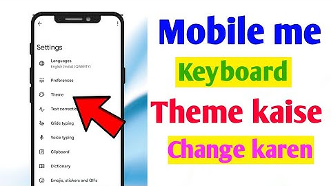 How to change mobile keyboard theme | Keyboard theme kaise change kare