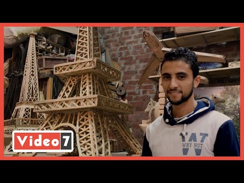 من طناح للعالمية شاب يحول بقايا ورشة نجارة والده لأنتيكات