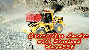 Cat 950E Wheels Loader Loading And Operator View -