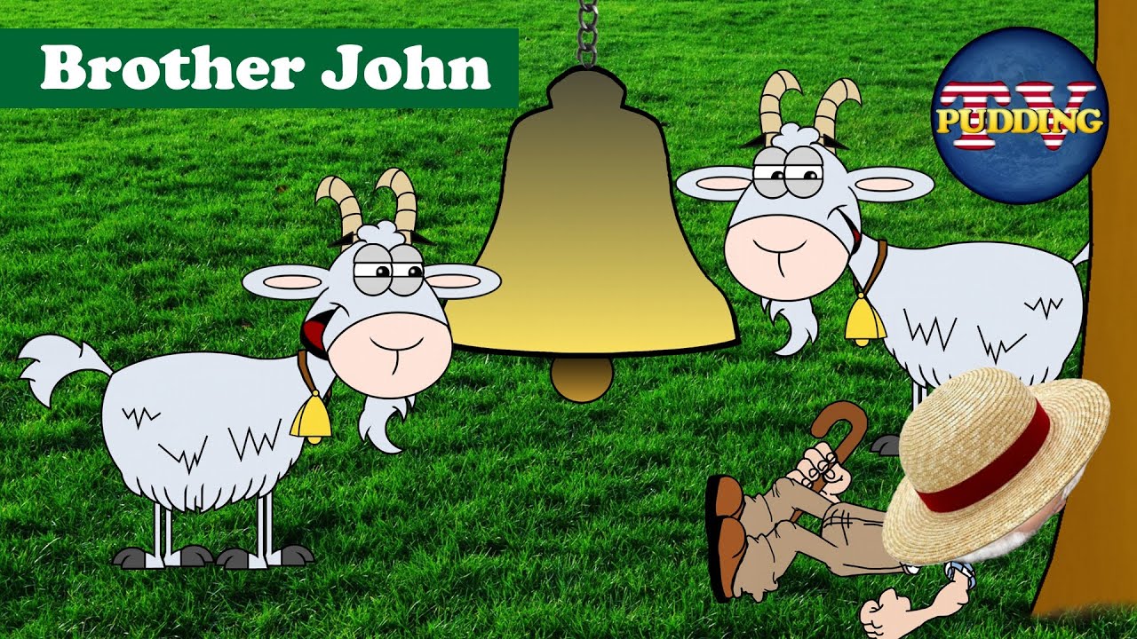 Brother John (Frère Jacques) Singalong w/lyrics Nursery Rhymes