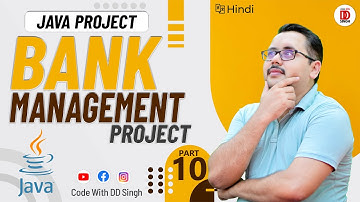 Bank Management System | Java Project | Creating Main Transactions Frame | Part - 10