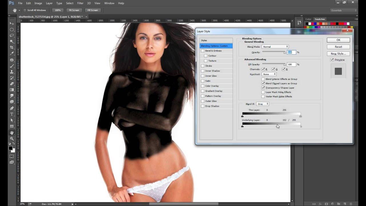 Эффекты латекса в фотошопе