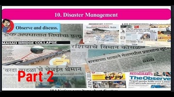 standard 7 lesson no 10 Disaster Management.part 2.