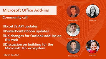 Office Add-ins community call – March 2021