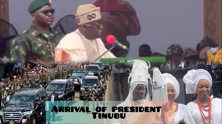 Arrival of President Bola Tinubu at Olubadan Coronation of Oba Rashidi Adewolu Ladoja 44th Olubadan 