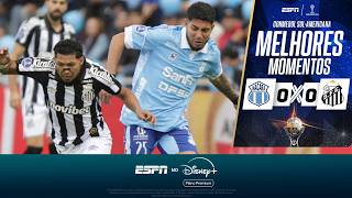 JOGO SEGURO! SANTOS SE CLASSIFICA SEM SUSTOS APÓS EMPATAR CONTRA O MACARÁ | MELHORES MOMENTOS