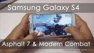 Asphalt 7 & Modern Combat 4 Gaming on Samsung Galaxy S4 & Heating screenshot 3