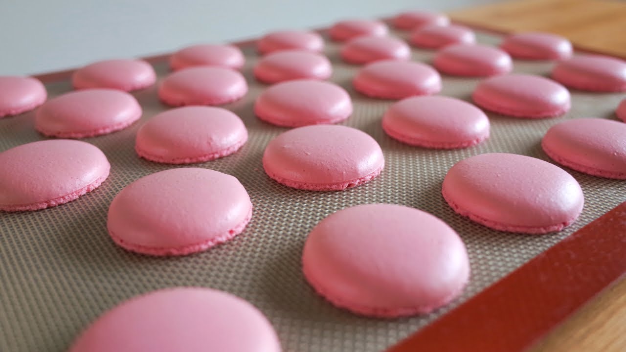 失敗知らず いちごマカロンの作り方 Macaron Fraise パティシエいにのレシピ Youtube