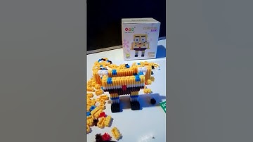 I could even assemble Spongebob nano blocks WRONG 🥲.....