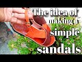 #Handmade sandal making#with very simple tools#