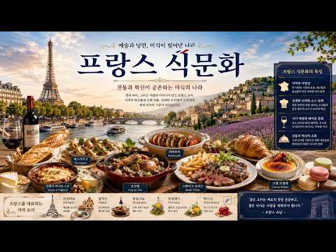[세계 식생활과 문화] 프랑스 식문화 유네스코 인류무형문화유산의 식탁