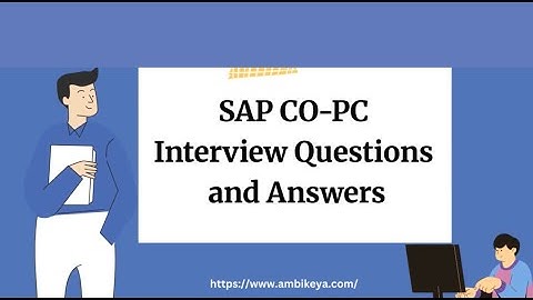 SAP CO-PC Interview Questions and Answers | Best SAP Training | Ambikeya