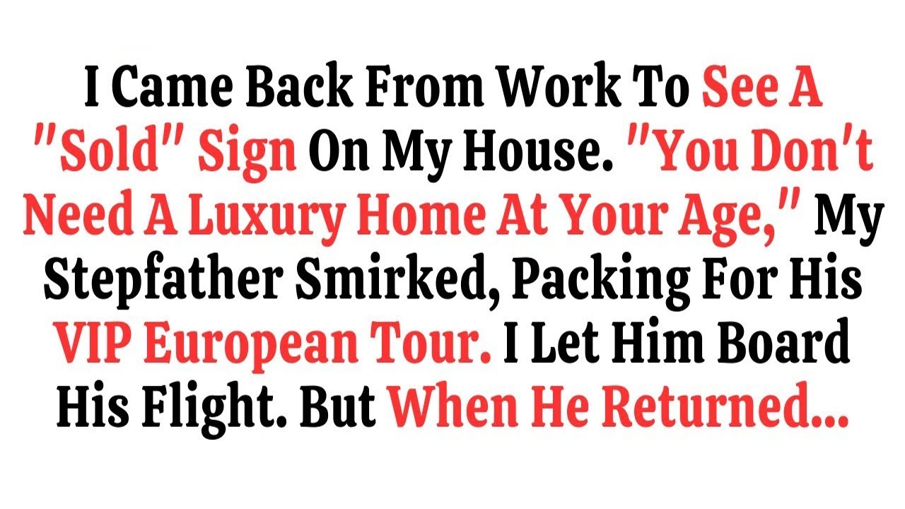 I Came Back From Work To See A 'SOLD' Sign On My House  You Don't Need A Luxury Home