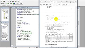 BAI TAP TẠO XUNG VÀ ĐẾM SỰ KIỆN TRÊN TIMER0 VÀ TIMER1 [PIC 18F4520]
