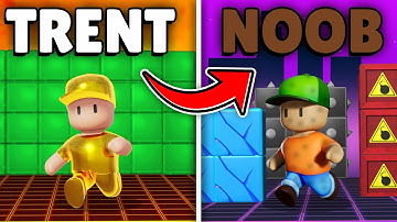 I BECAME A NOOB FOR ONE DAY IN STUMBLE GUYS!