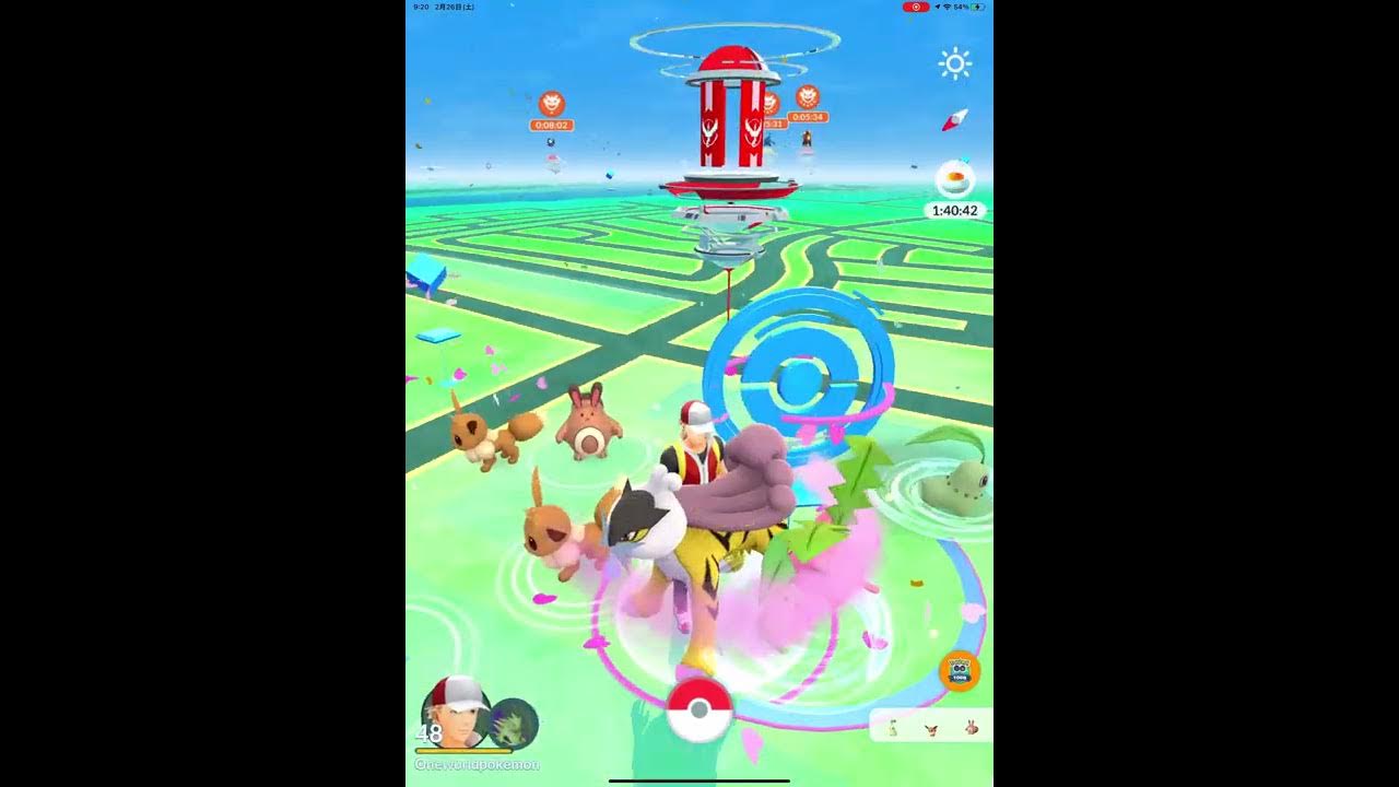 まさかの野生ライコウが ポケモンgo ジョウトツアー Shorts Youtube