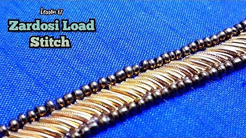 Aari Work Tutorial 67 | Zardosi Load Stitch using Aari Needle