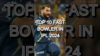 Top 10 Fast Bowlers in IPL 2024 #shami #bumrah #Starc