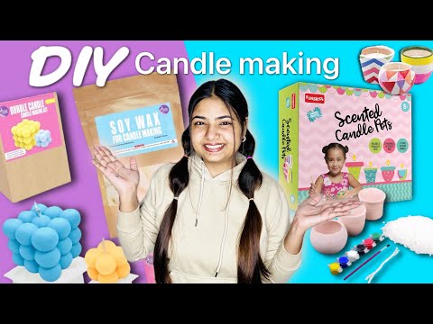 *4 unique viral candles DIY* candle making at home