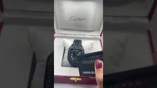 Cartier Santos de Cartier ADLC - Black, Diamond Bezel