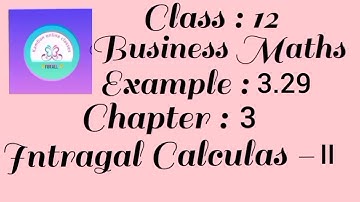 12th Std TN Business Maths Chapter : 3 Example - 3.29