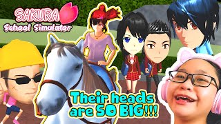 Sakura School Simulator Gameplay  Big Heads?